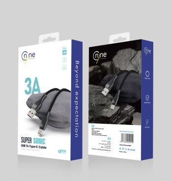 NINE CABLE SUPER SONIC  USB -A TO LIGHTNING  3A