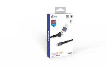 NIEN DATA CABLE DL1-ACL-30W 2IN1 CL+A DUOLINK C TO C CABLE