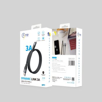 NINE CABLE  DYNAMIC LINK  3A  USB A TO TYPE C