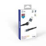 NINE DATA CABLE  USB-C TO USB-C STRETCHLINK CABLE