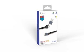 NINE DATA CABLE  USB-C TO USB-C STRETCHLINK CABLE