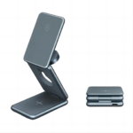 Nine PORTABLE 3IN1 FOLDABLE MAGNTETIC WIRLESS CHARGER
