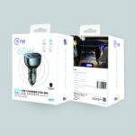 NINE CAR CHARGER  ULTRA CAR CHARGER EYW-005 THREE PORT  (USB A - 2 PD )  65W